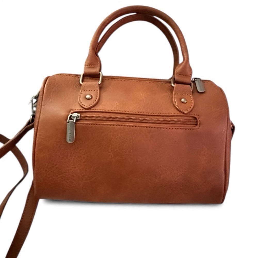Montana West Tan Embossed Satchel NWT - Picture 3 of 4